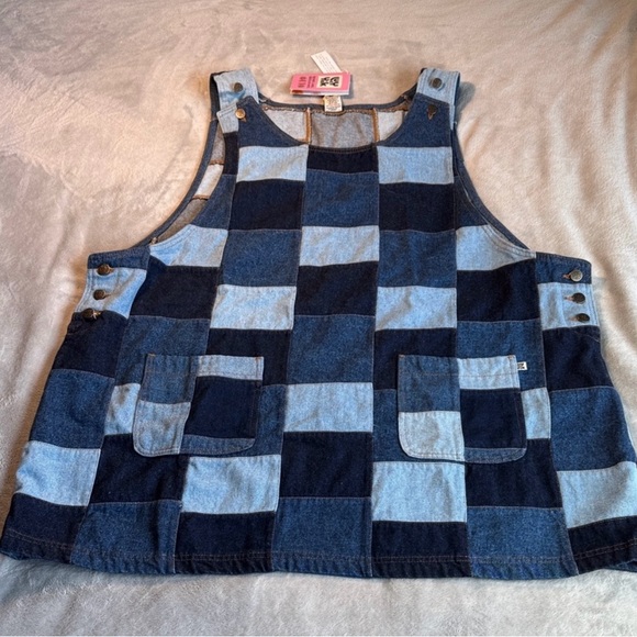 NWT Lucy & Yak Layla Denim Dress Paige Patchwork Size UK26 US22 - Picture 8 of 14